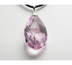 Pendentif Cristal SWAROVSKI Goutte 22mm LR Argent 925