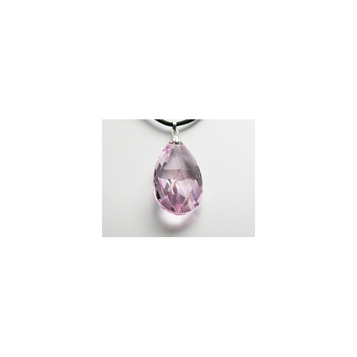 Pendentif Cristal SWAROVSKI Goutte 22mm LR Argent 925