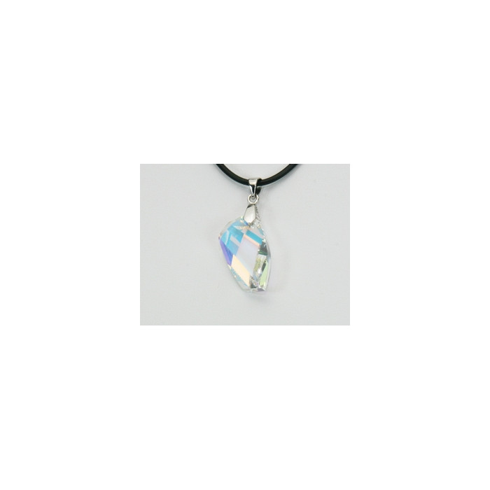 Pendentif Cristal SWAROVSKI Polygone 20mm Argent 925