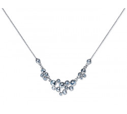 Collier Pendentif Cristaux SWAROVSKI Rivière Rhodium