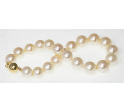 Bracelet de Perles de Culture Eau Douce Blanc 6.5-7.5mm AA+