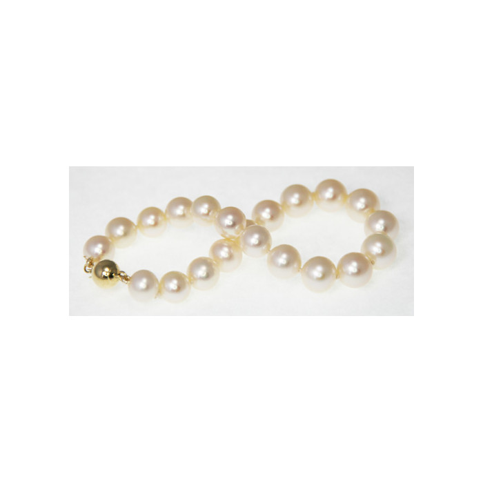 Bracelet de Perles de Culture Eau Douce Blanc 6.5-7.5mm AA+